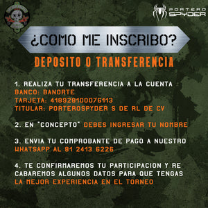 INSCRIPCIÓN Spyder Keeper Combat